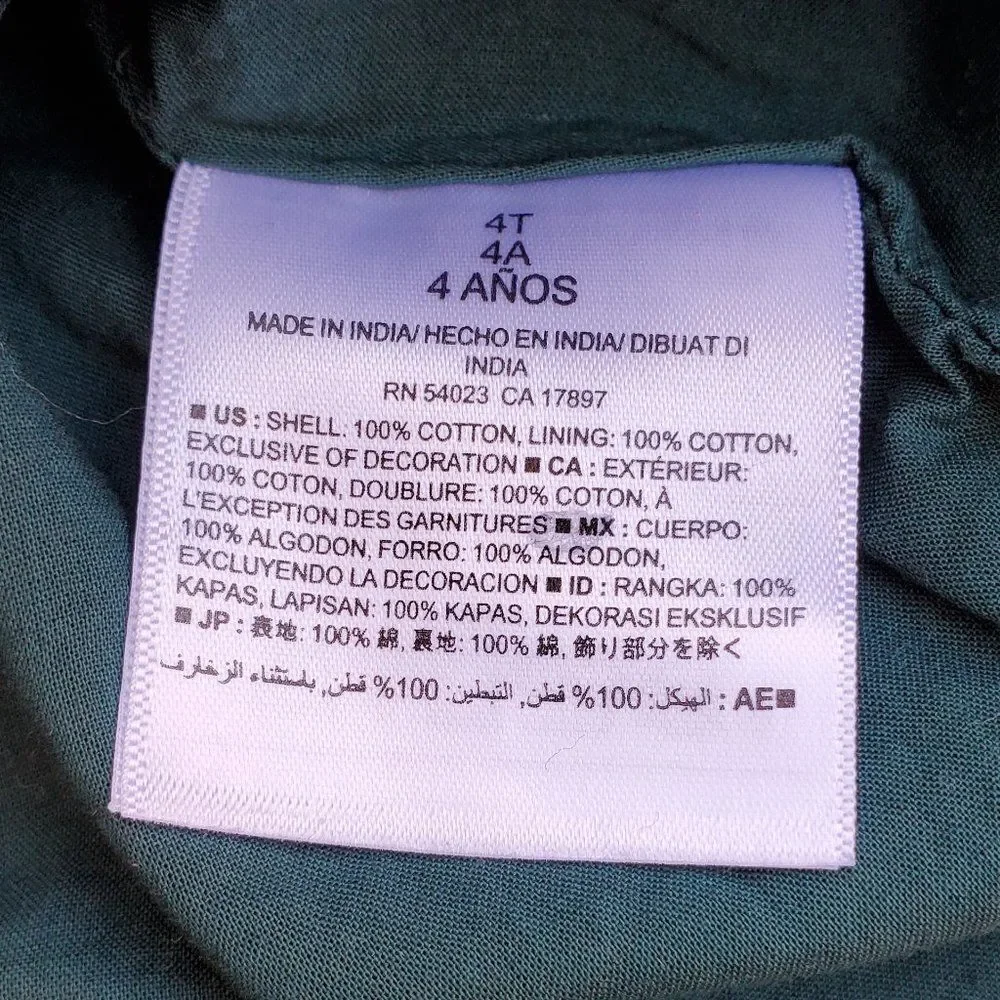 Old Navy green 3/4 sleeve shirt